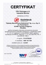 TUV Certyfikat przenoszenia oznaczeń